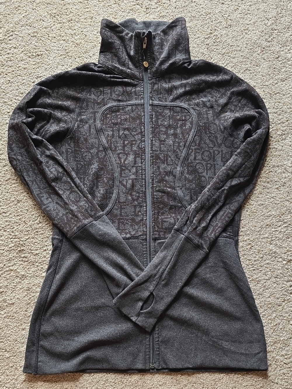 lululemon athletica Grey/grey Full-Zip Hoodie